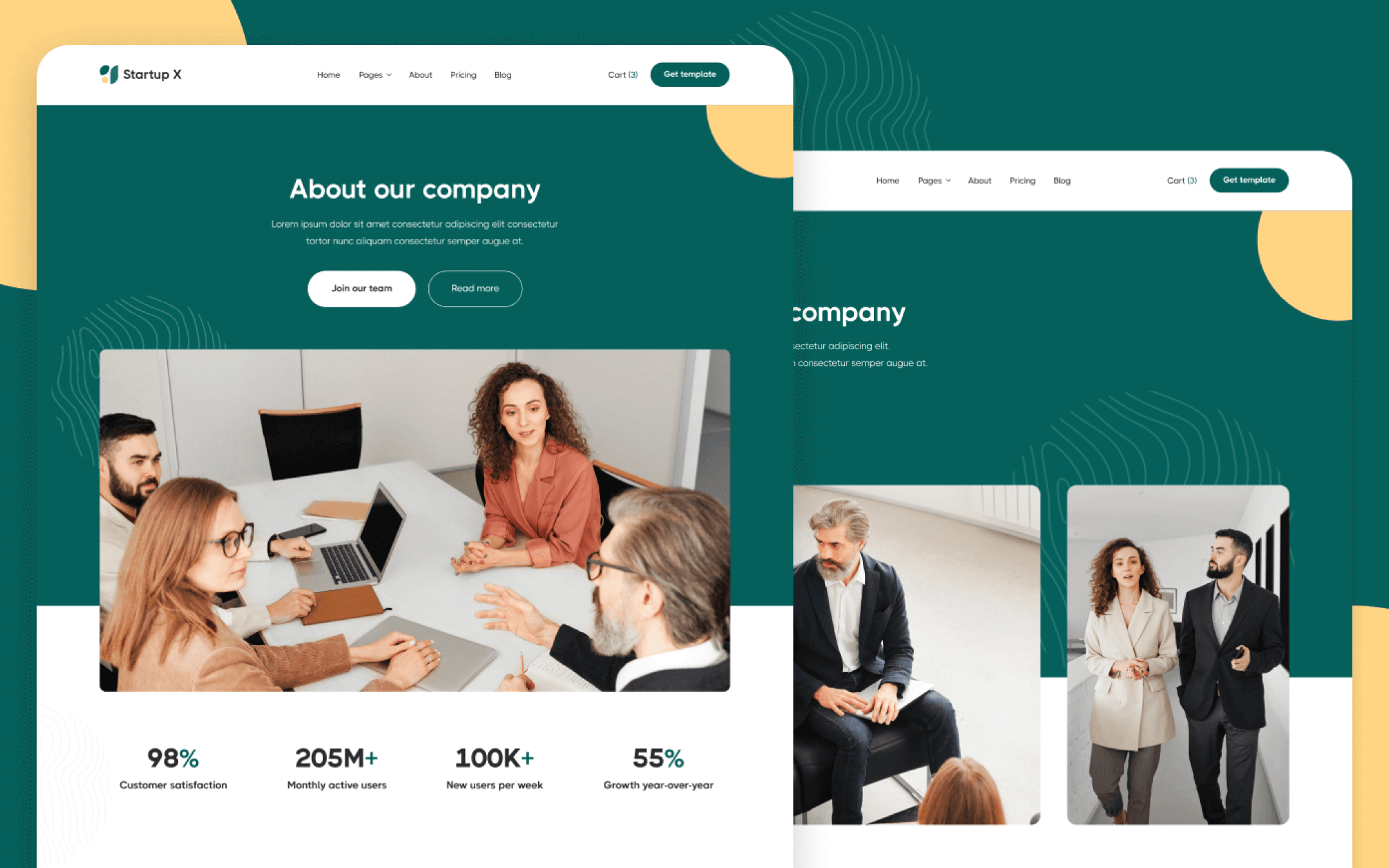 Startuper X Template para Webflow