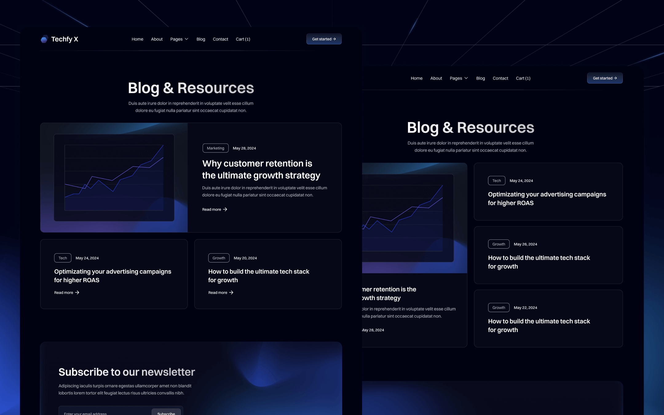 Techfy X Template para Webflow