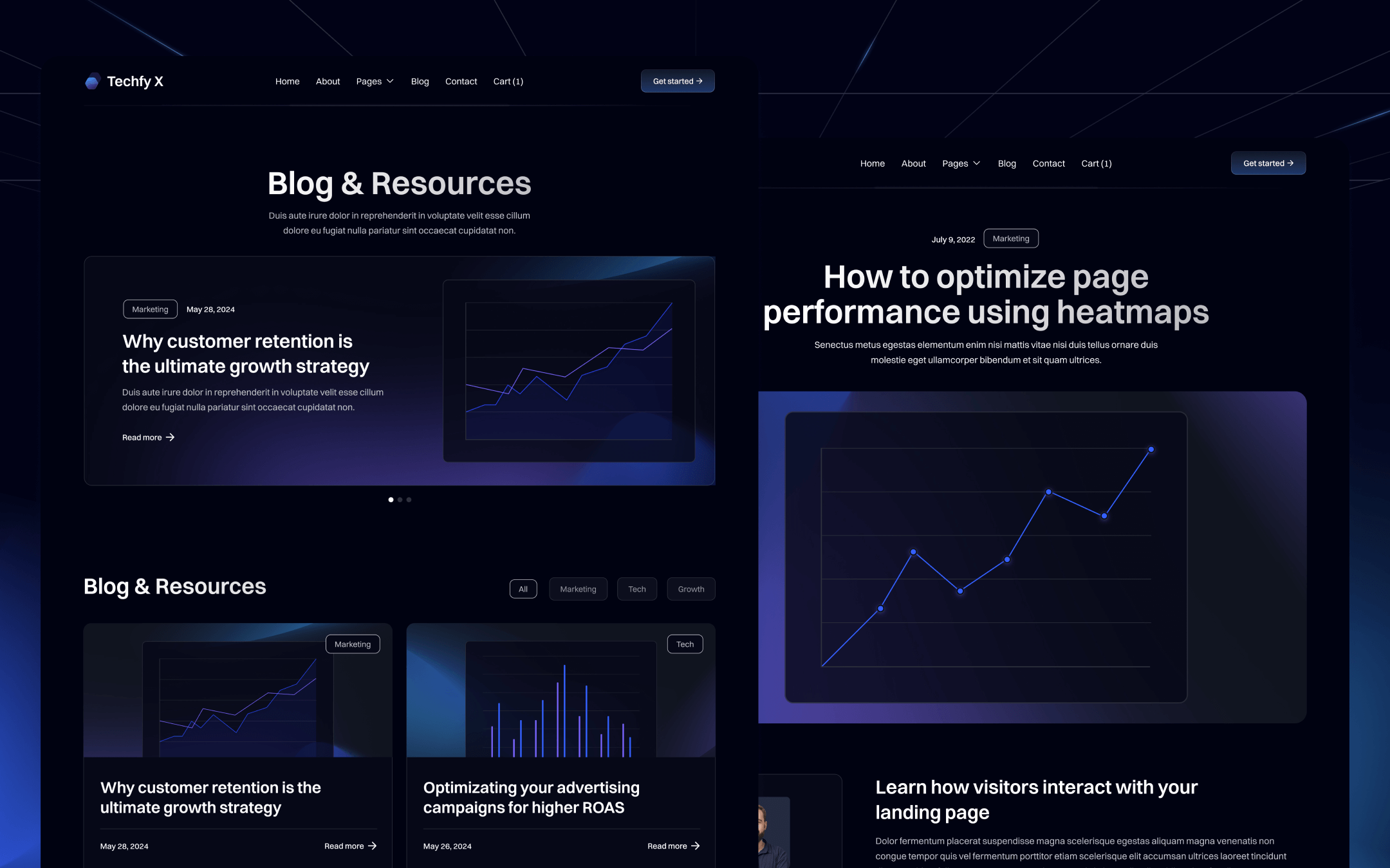 Techfy X Template para Webflow