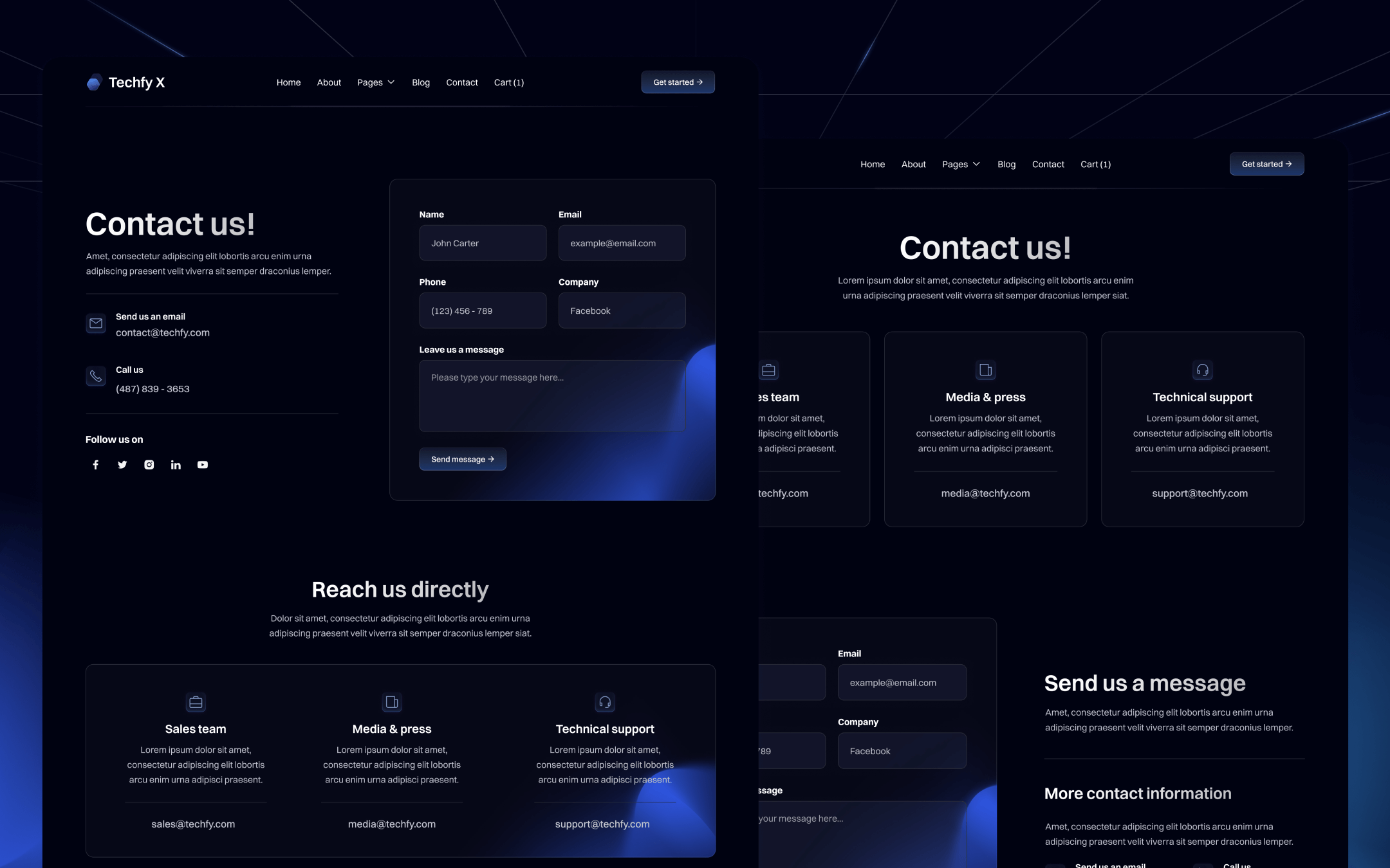 Techfy X Template para Webflow