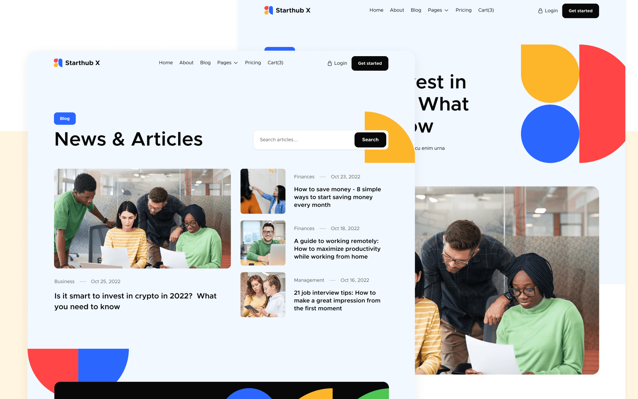 Starhub X Template para Webflow