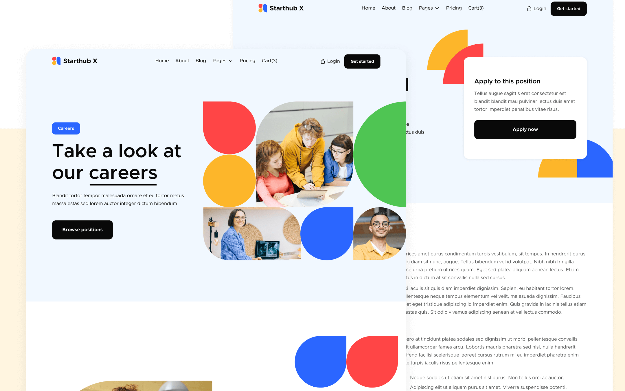 Starhub X Template para Webflow