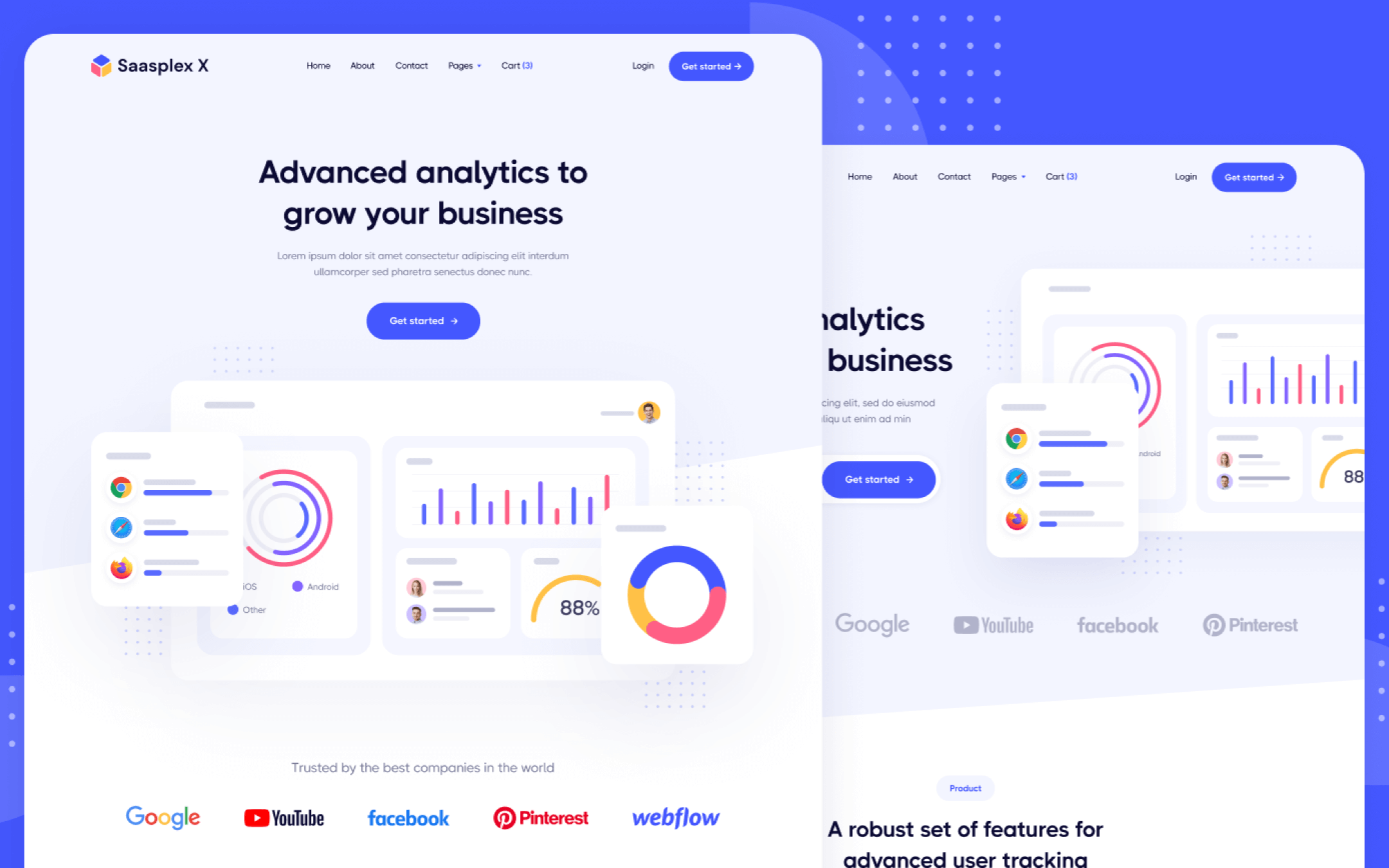 Plantilla de Startup SaaS para Webflow