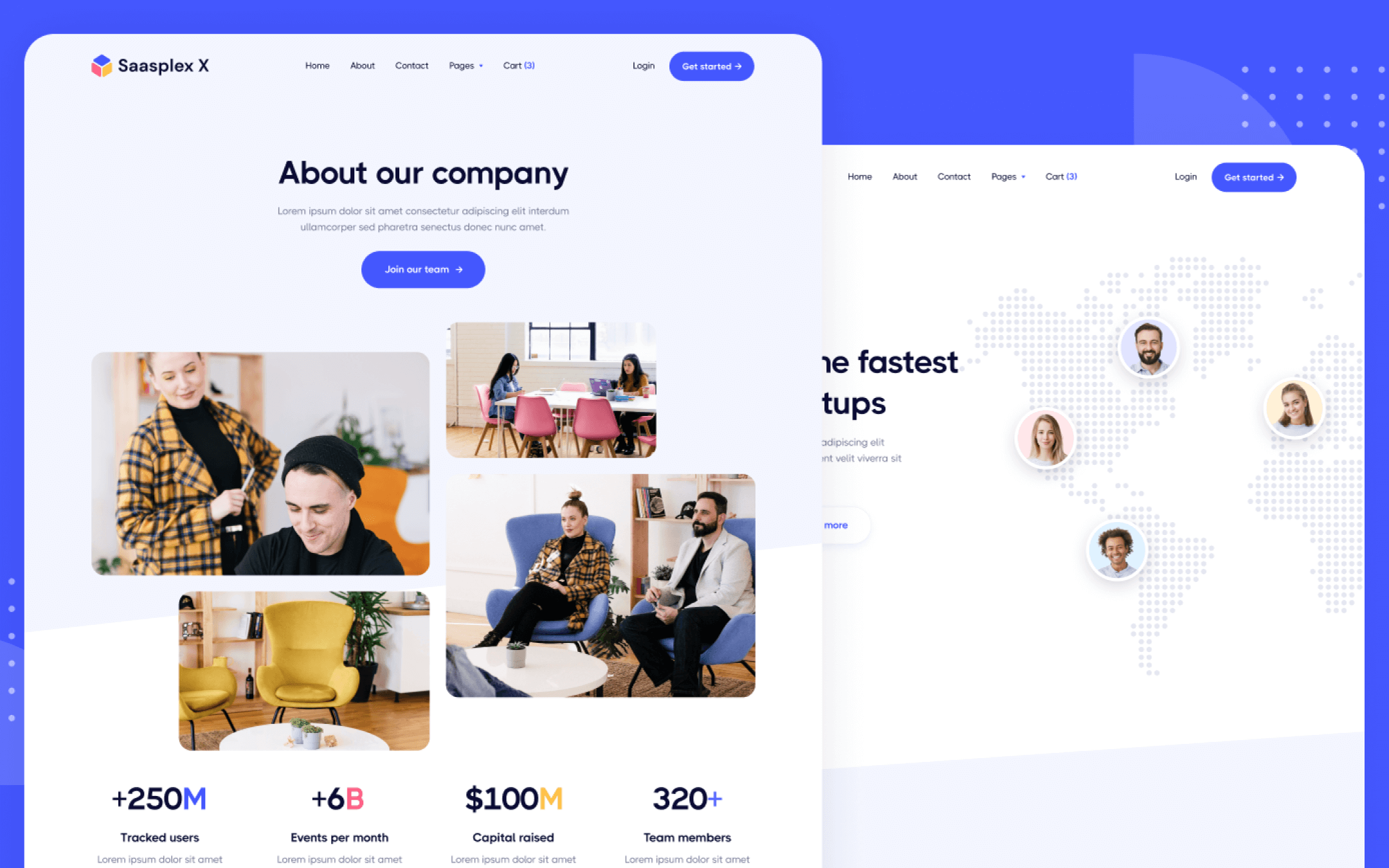 Saasplex X Template para Webflow