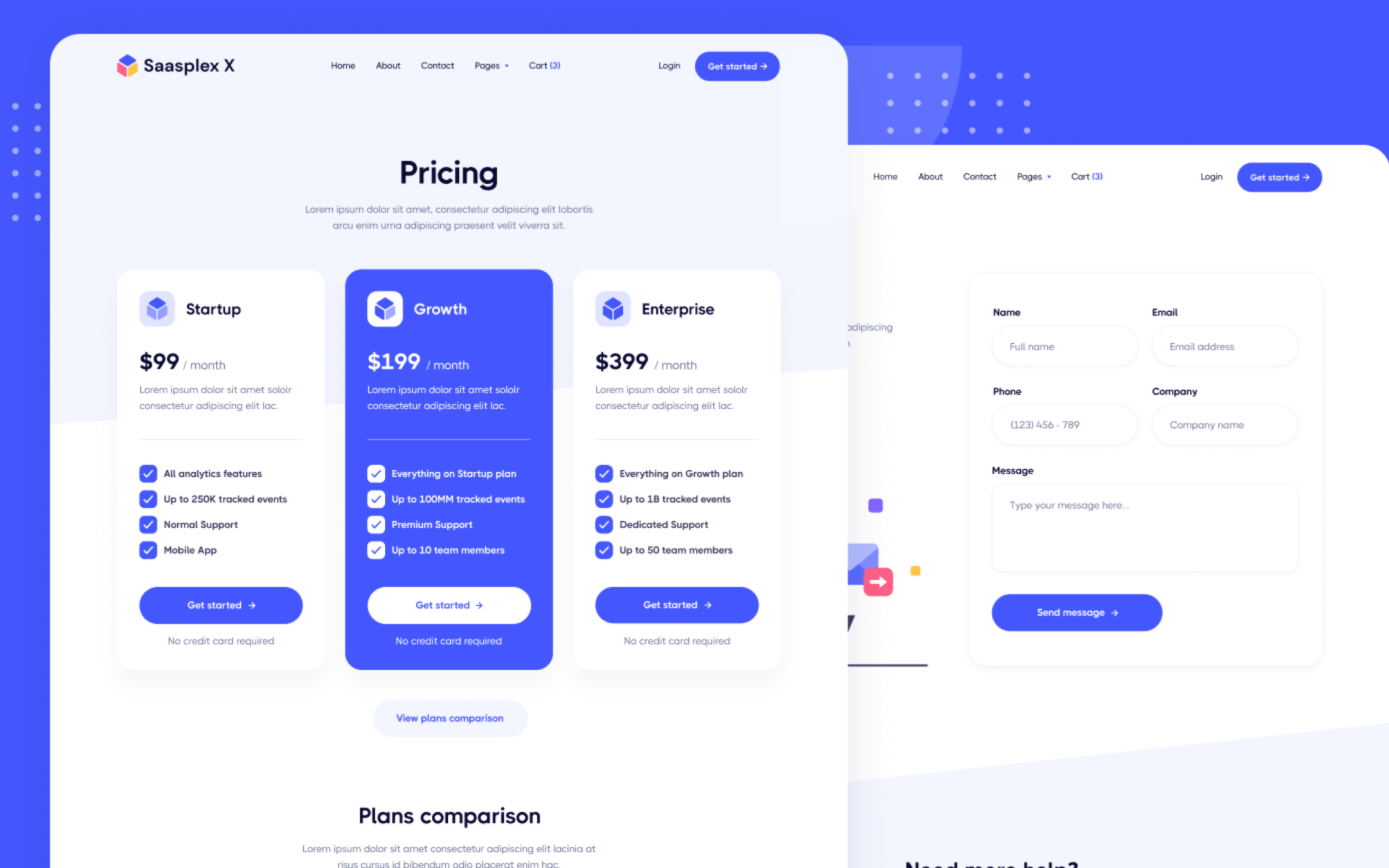 Saasplex X Template para Webflow