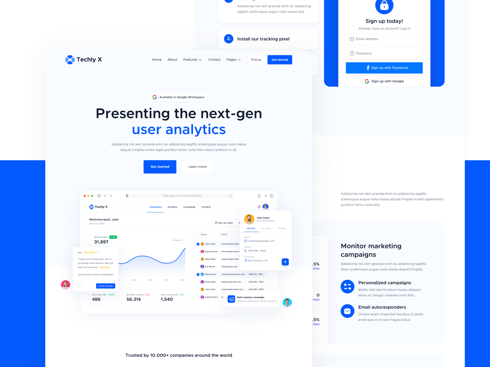 Plantilla de Startup de Tecnología para Webflow