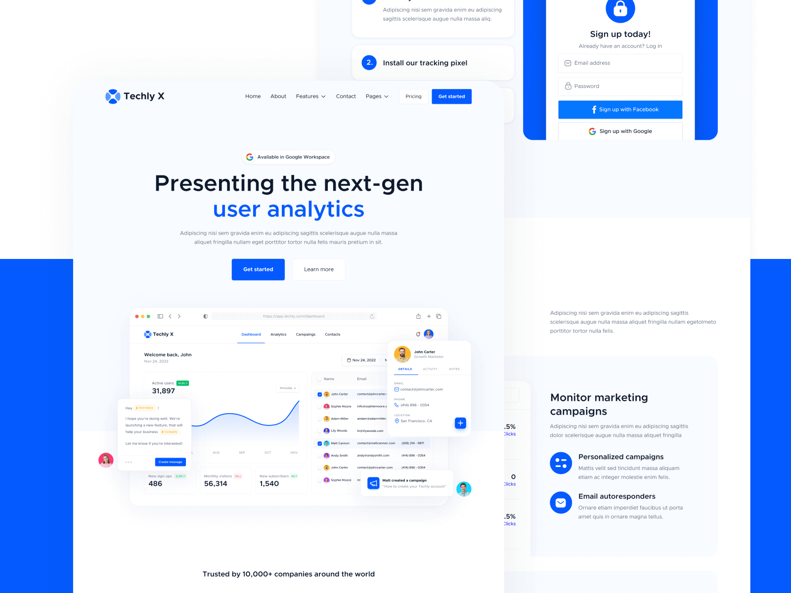 Template de Empresa de Software para Webflow