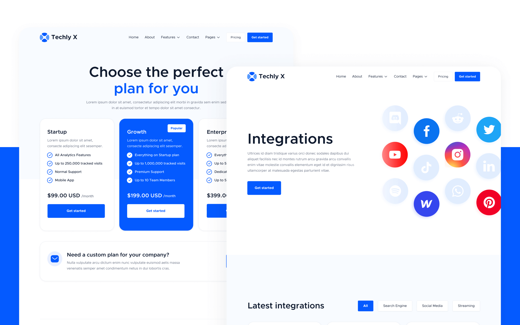 Techly X Template para Webflow