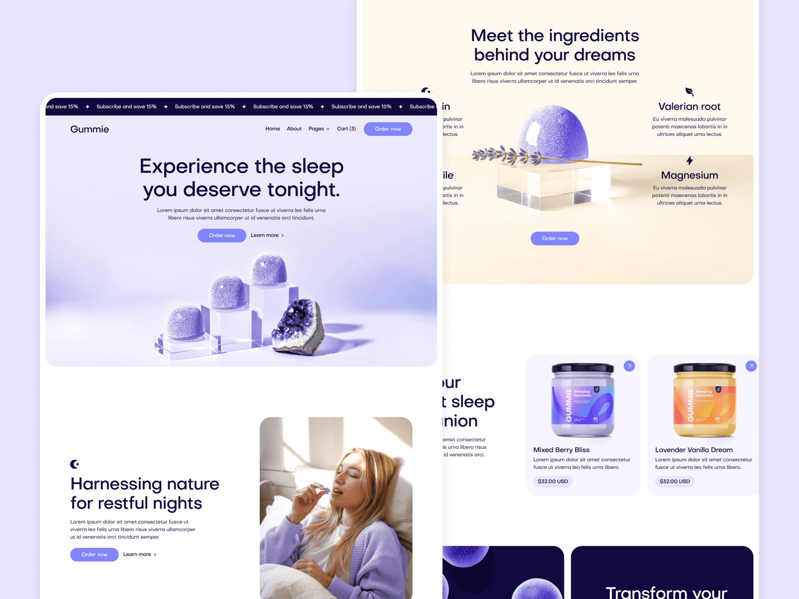 Template de Tienda de Suplementos para Webflow