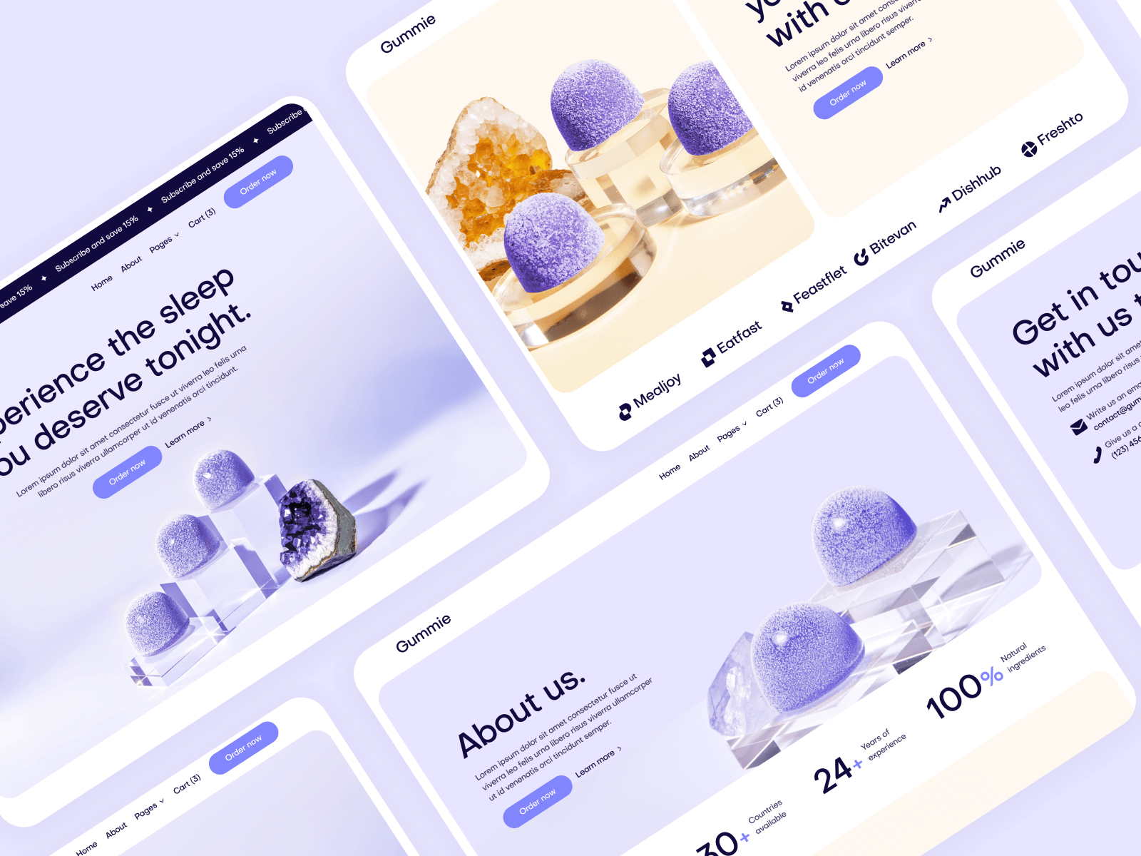Plantilla de Tienda de Suplementos para Sitio Web en Webflow