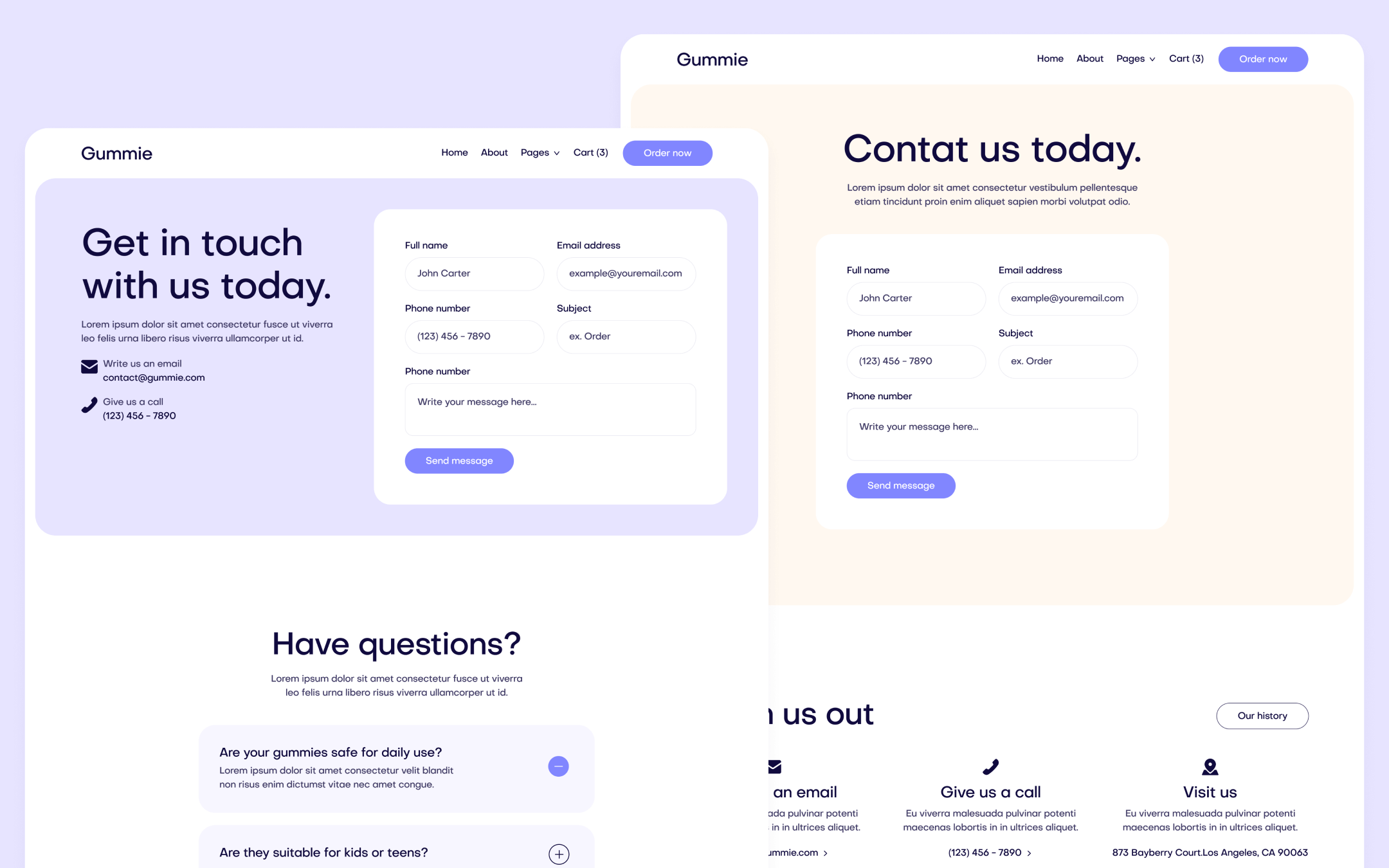 Gummie Template para Webflow