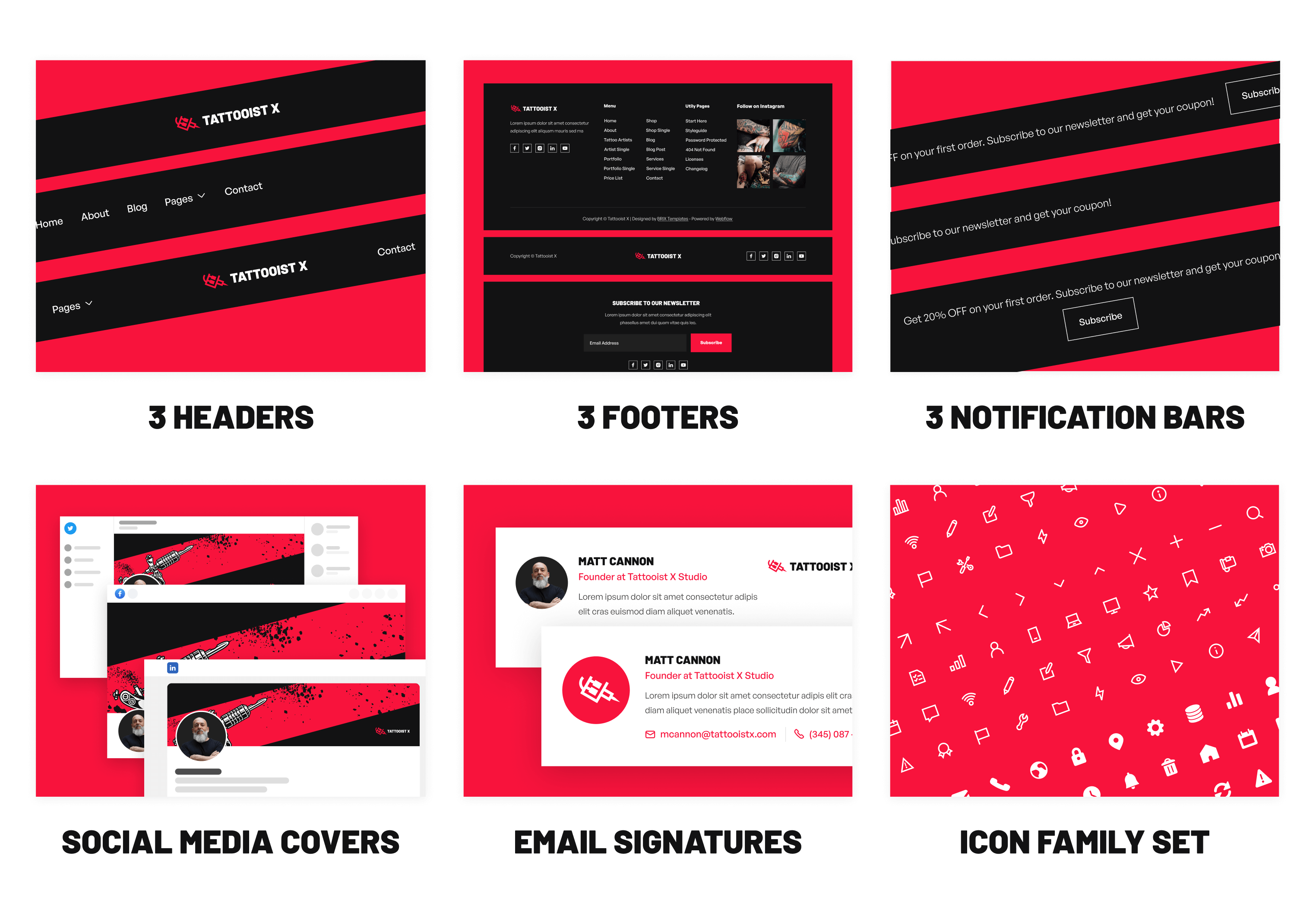 Tattooist Tattoo Studio Webflow Template Benefits