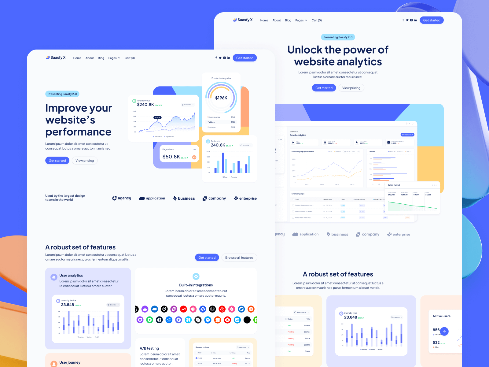 Plantilla de Tech SaaS para Webflow
