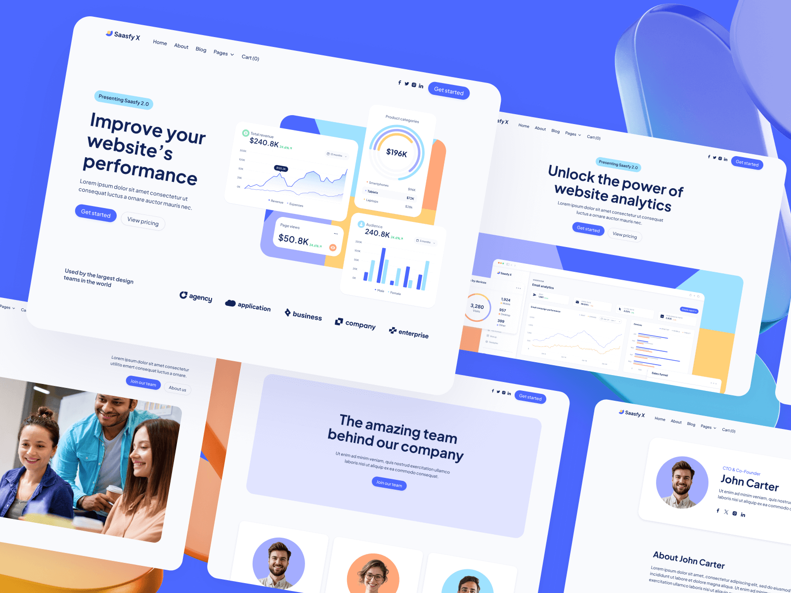 Plantilla para Webflow de Tech SaaS