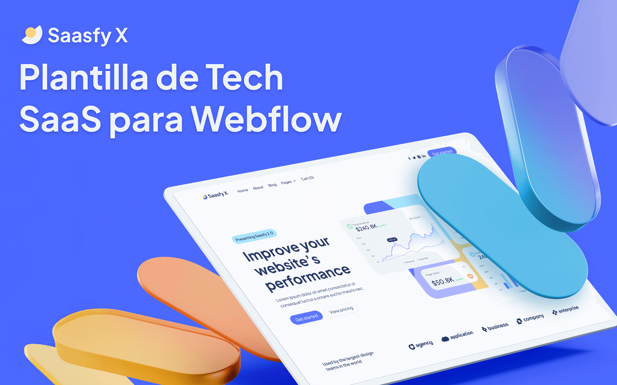 Plantilla de Tech SaaS para Webflow