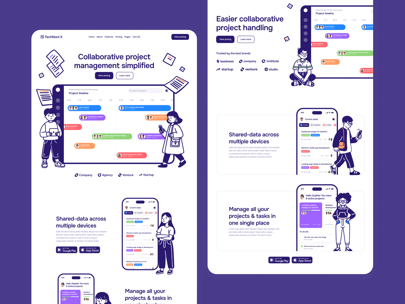 Plantilla de Tech Startup para Webflow