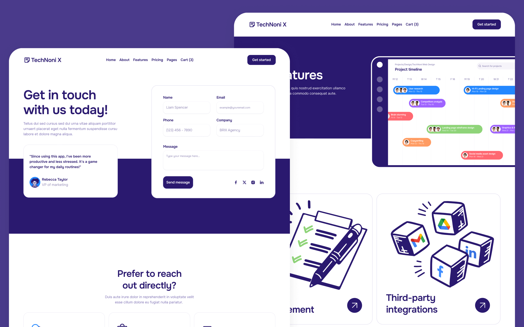 TechNoni X Template para Webflow