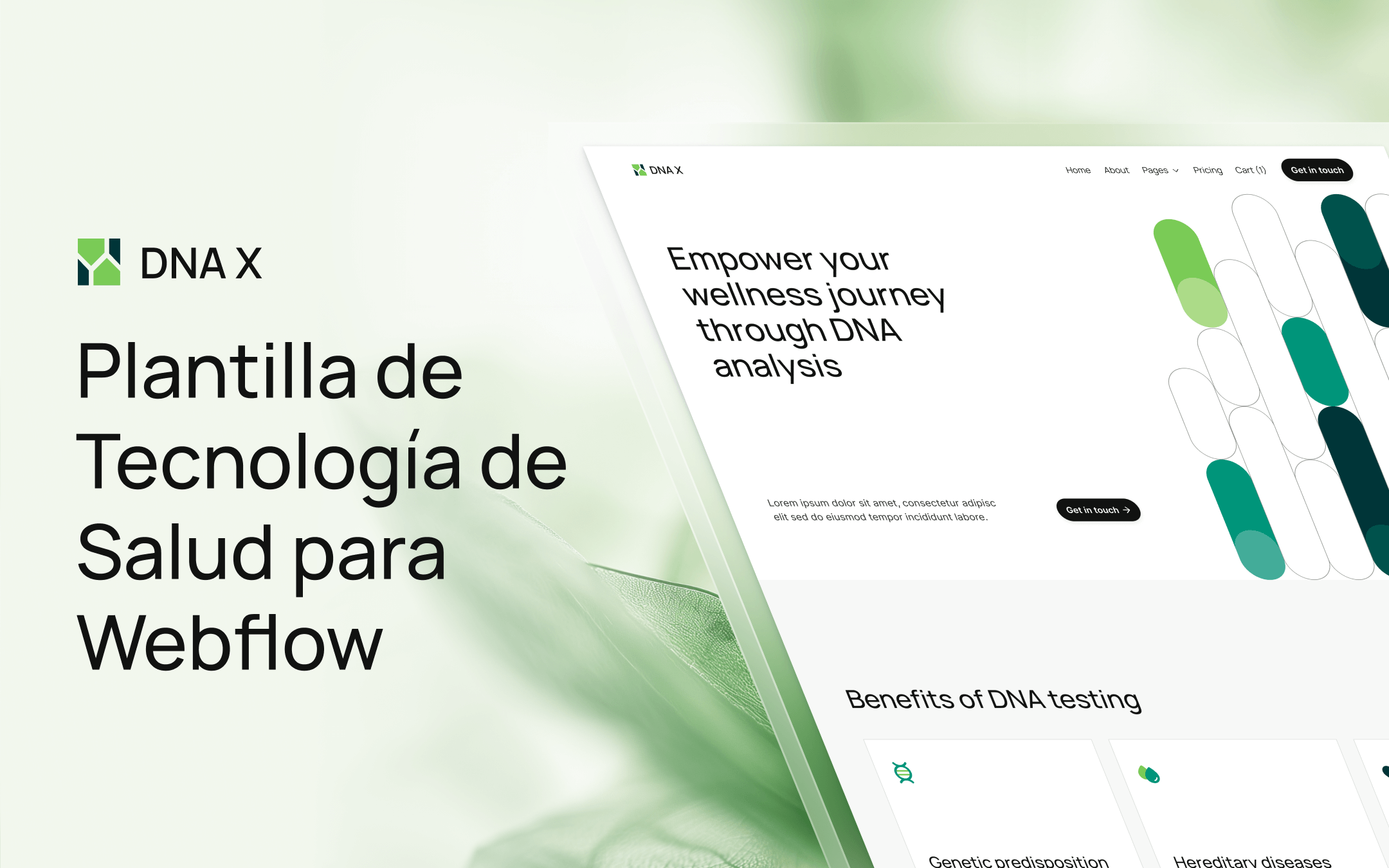 Plantilla de Tecnología de Salud para Webflow