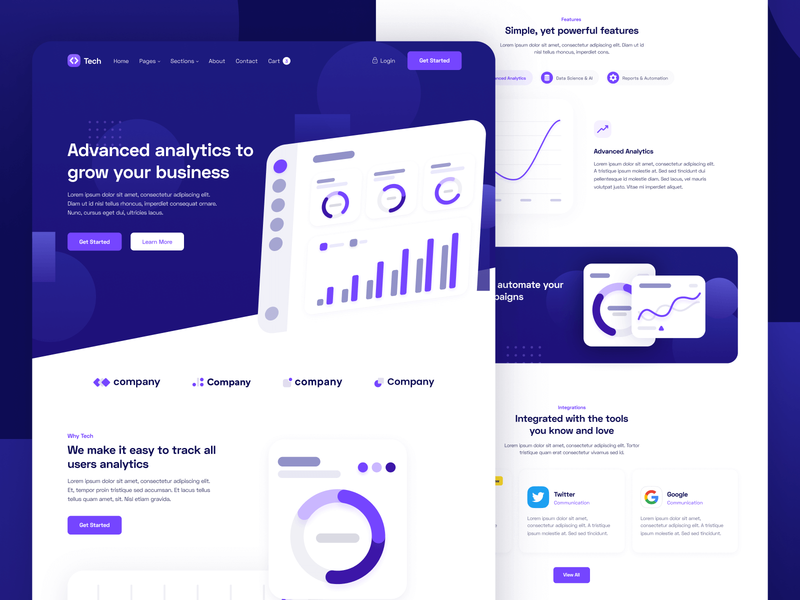 Template de Software como Servicio para Webflow