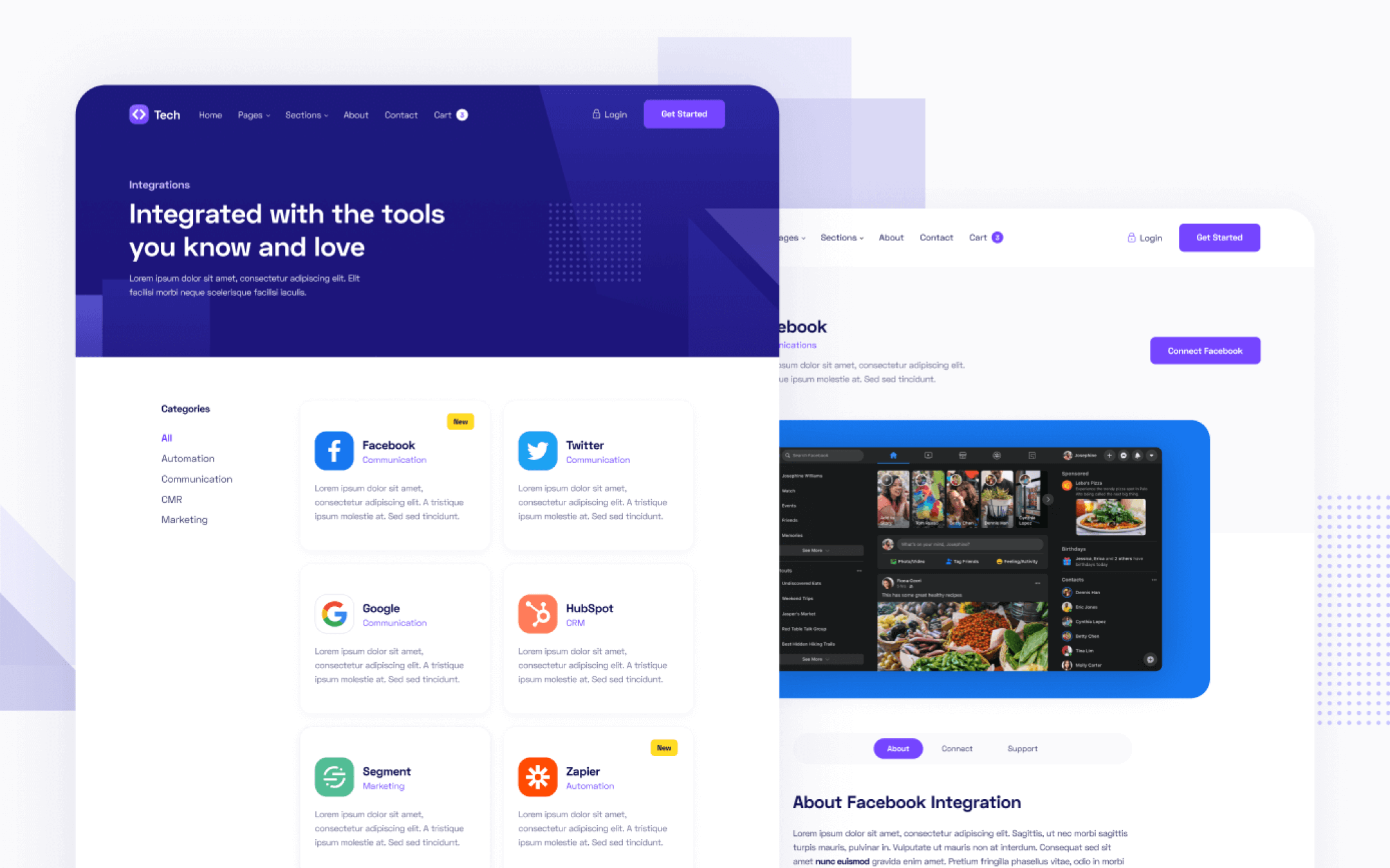 Tech Template para Webflow