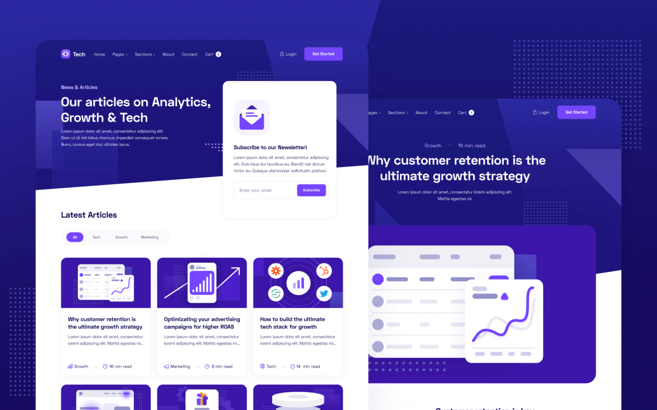 Tech Template para Webflow