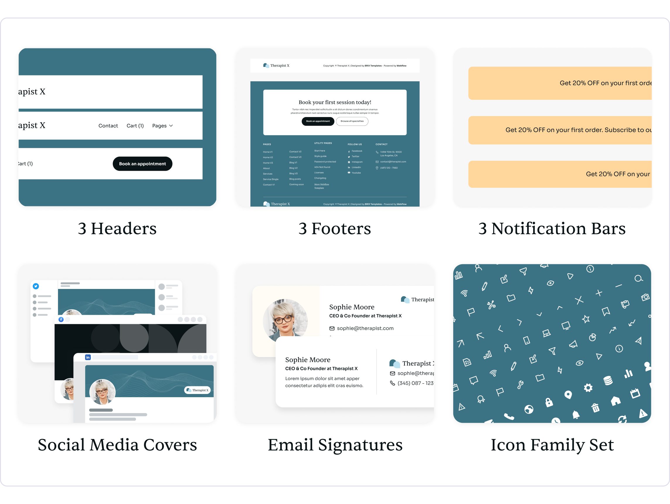 Therapy X | Help Center Webflow Template Benefits