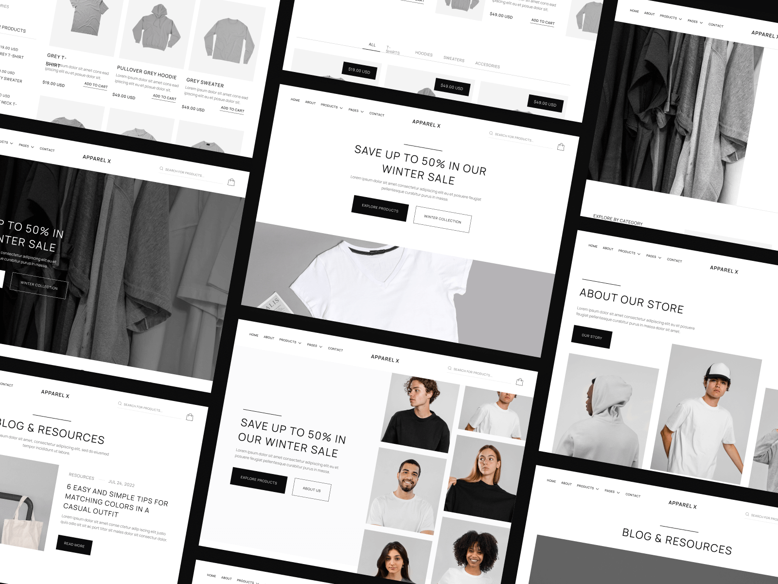 Plantilla para Webflow de Tienda de Ropa