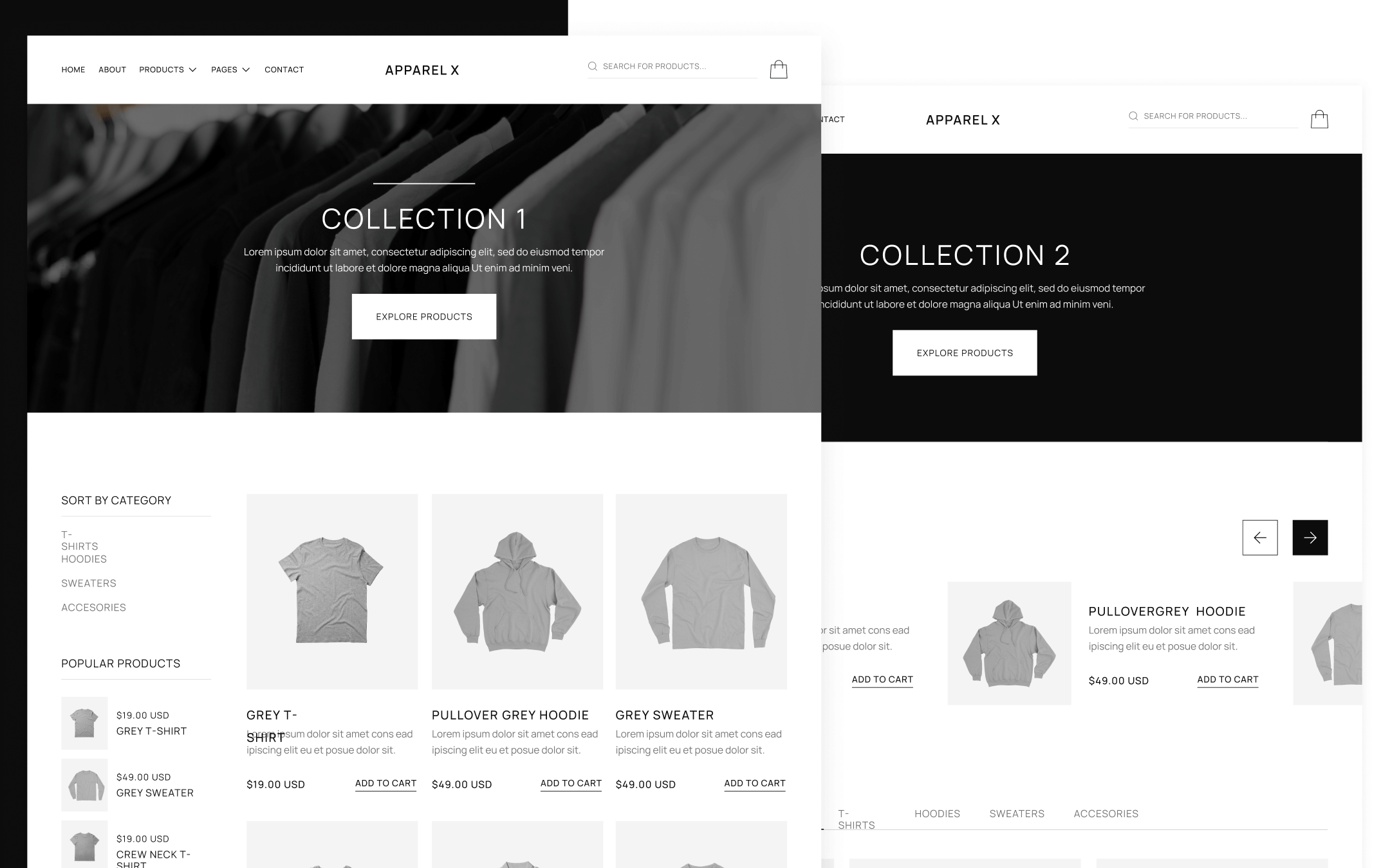 Apparel X Template para Webflow