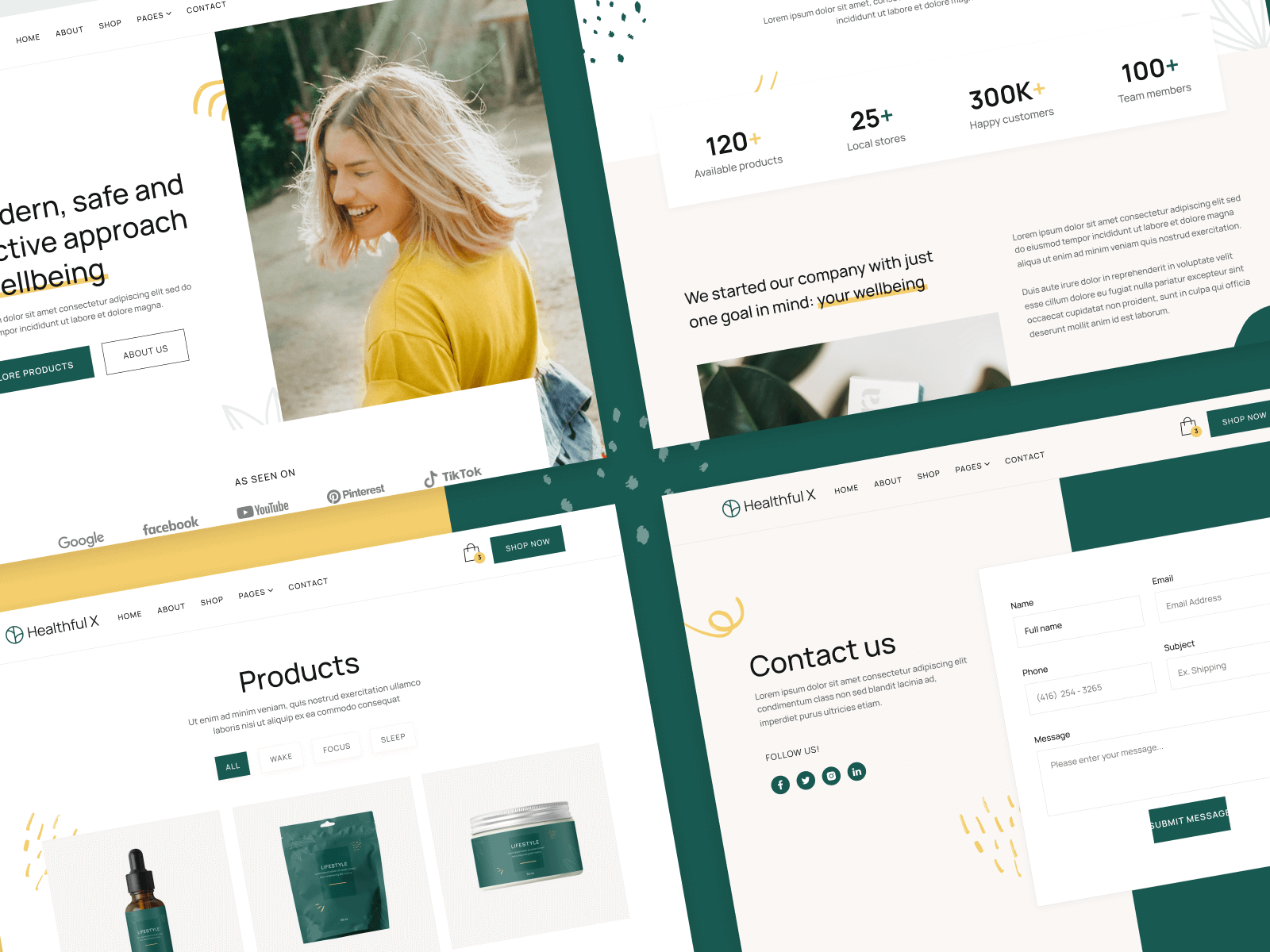 Plantilla para Webflow de Tienda de Salud