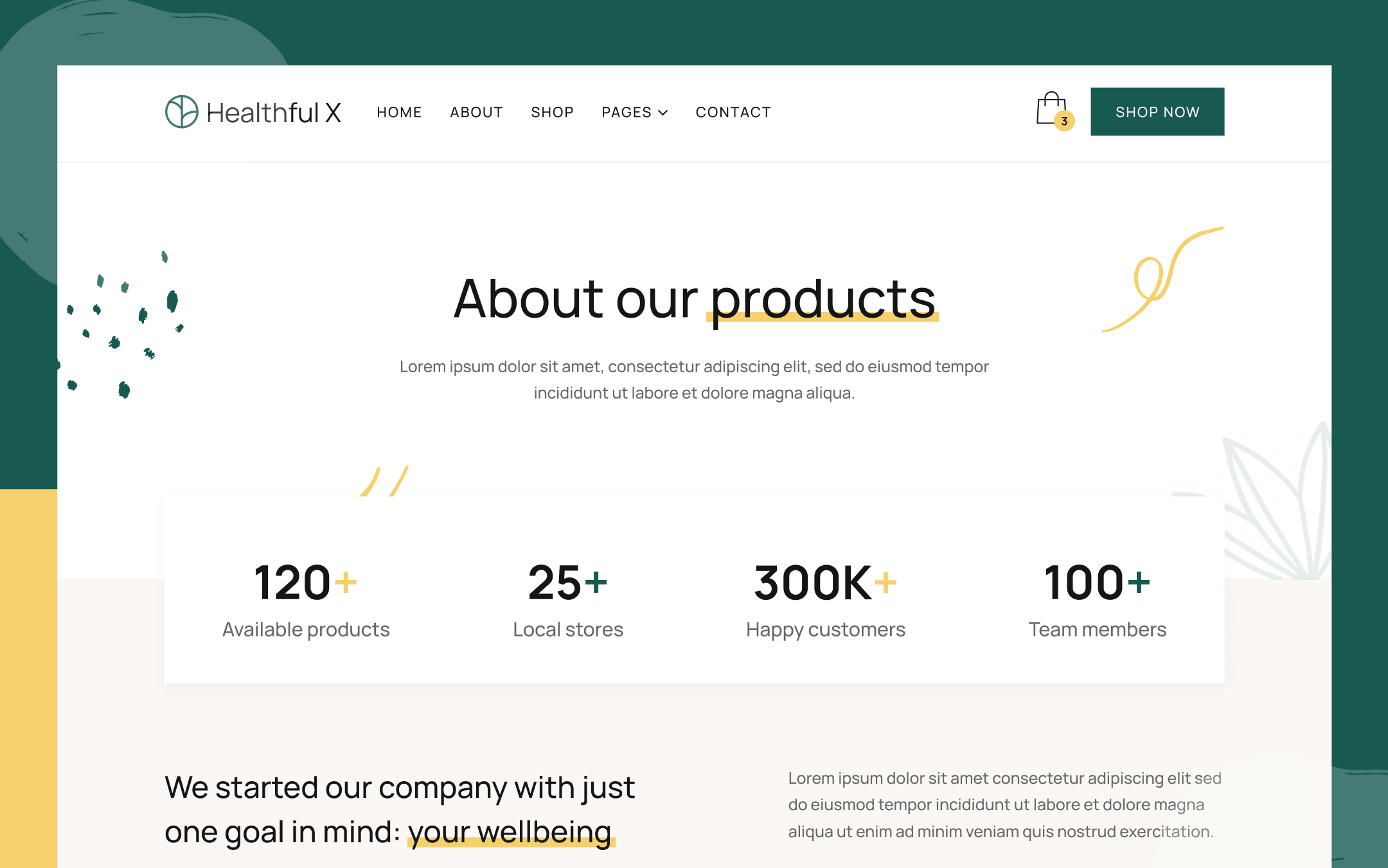 Healthful X Template para Webflow