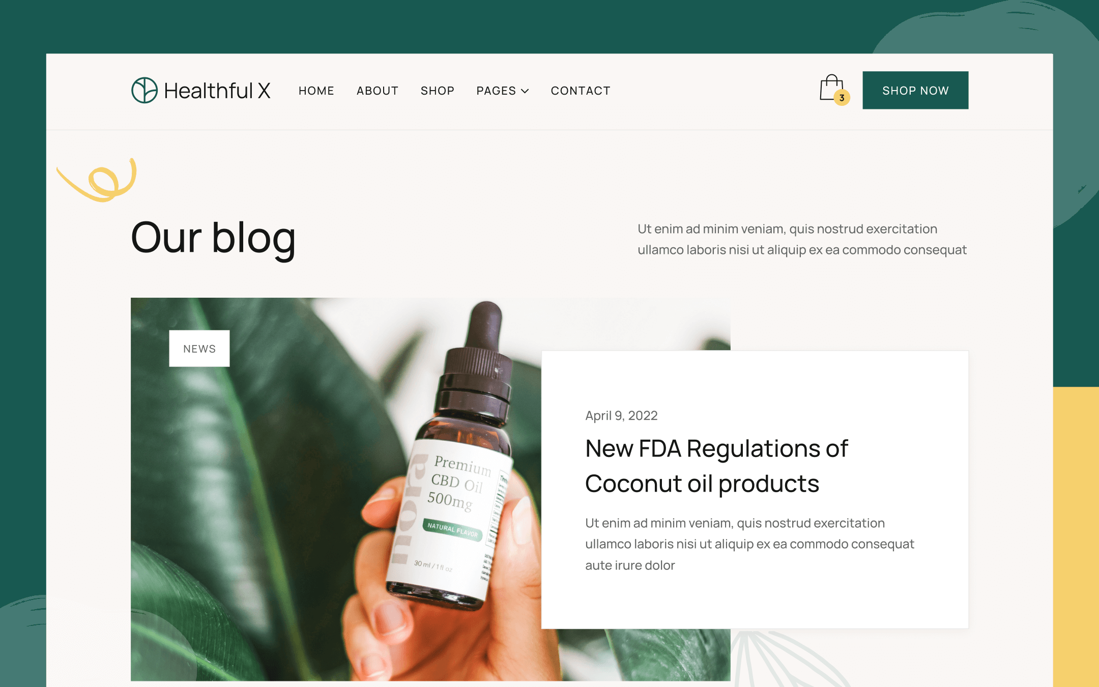 Healthful X Template para Webflow