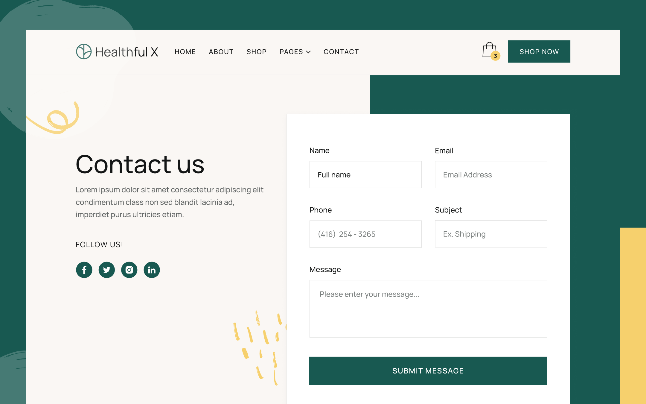 Healthful X Template para Webflow