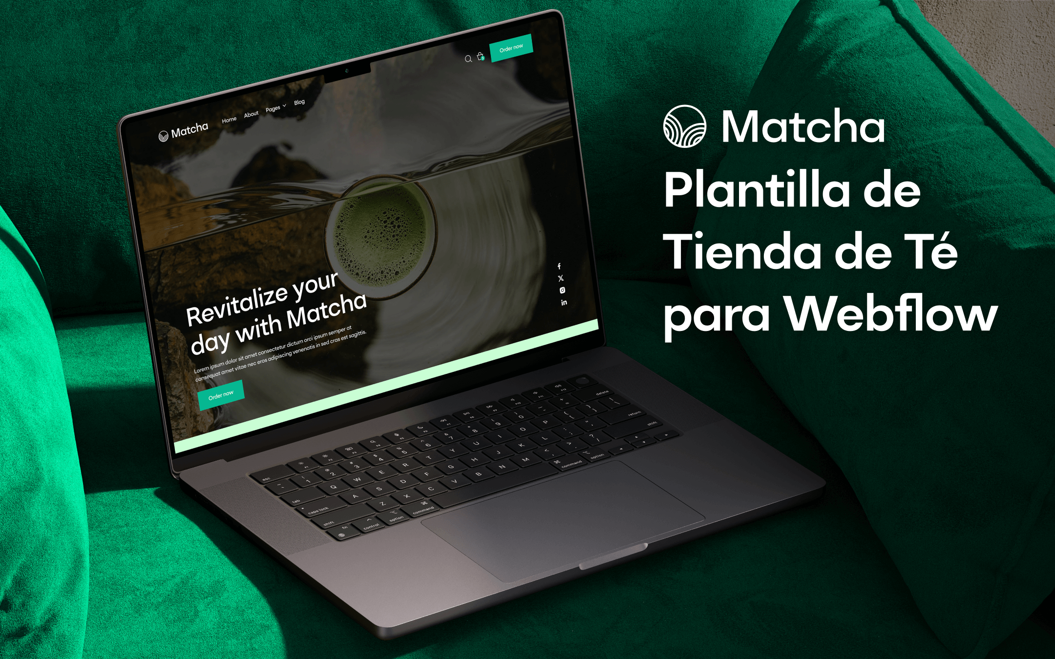 Plantilla de Tienda de Té para Webflow