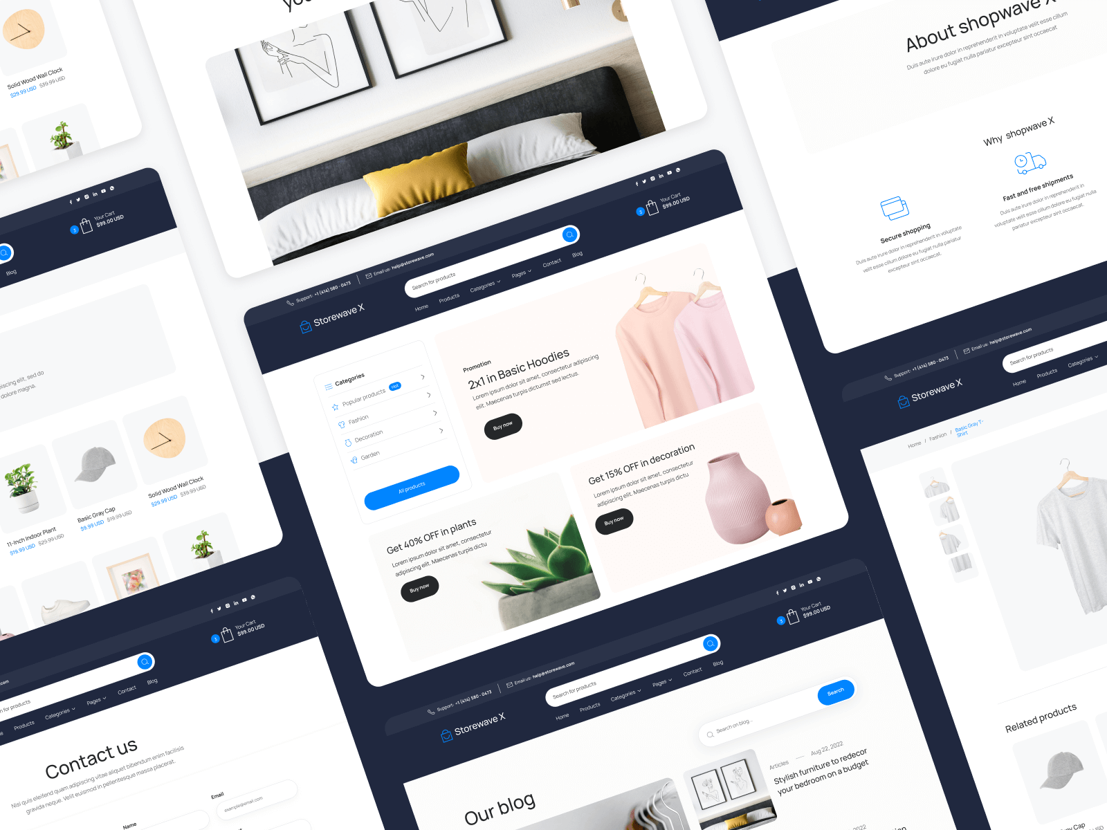 Plantilla para Webflow de Tienda eCommerce