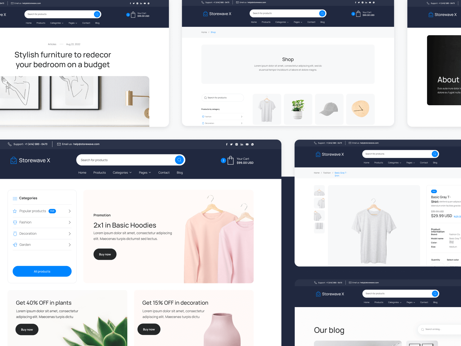 Plantilla de Tienda en Línea para Webflow
