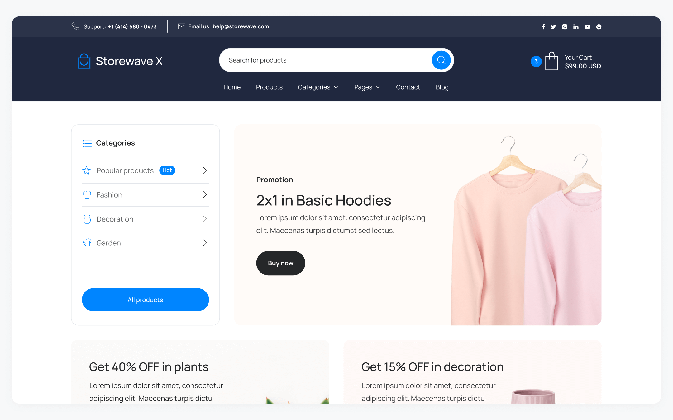 Plantilla de Tienda Ecommerce para Webflow