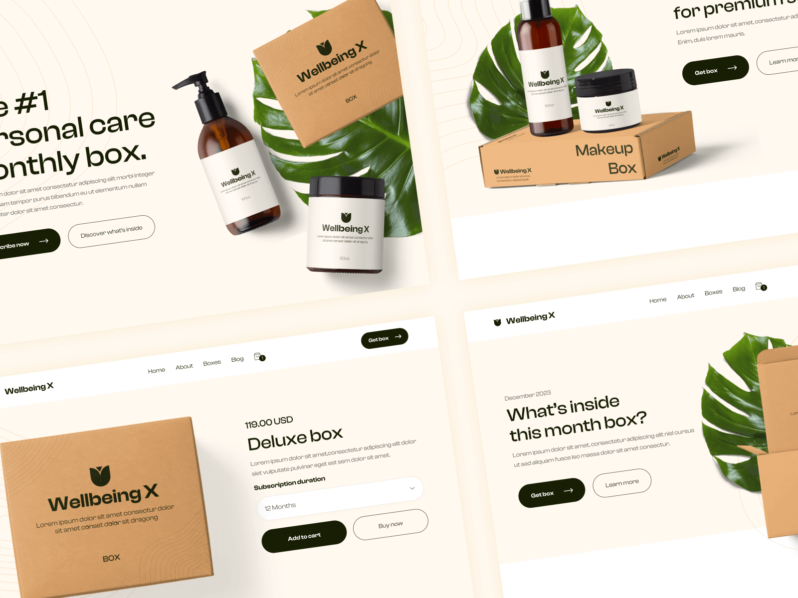Plantilla de Negocio en Línea de Bienestar para Webflow