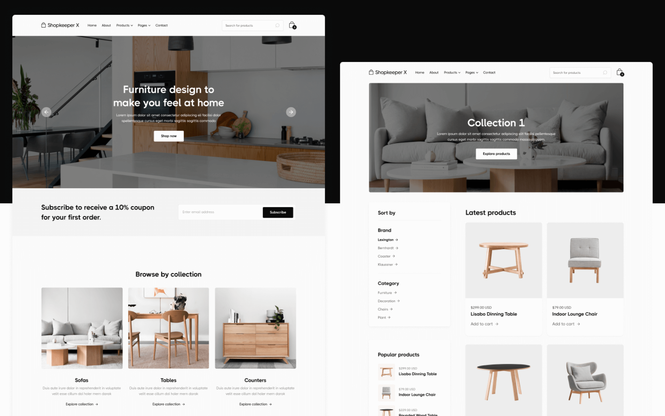 Plantilla de Tienda en Línea para Webflow