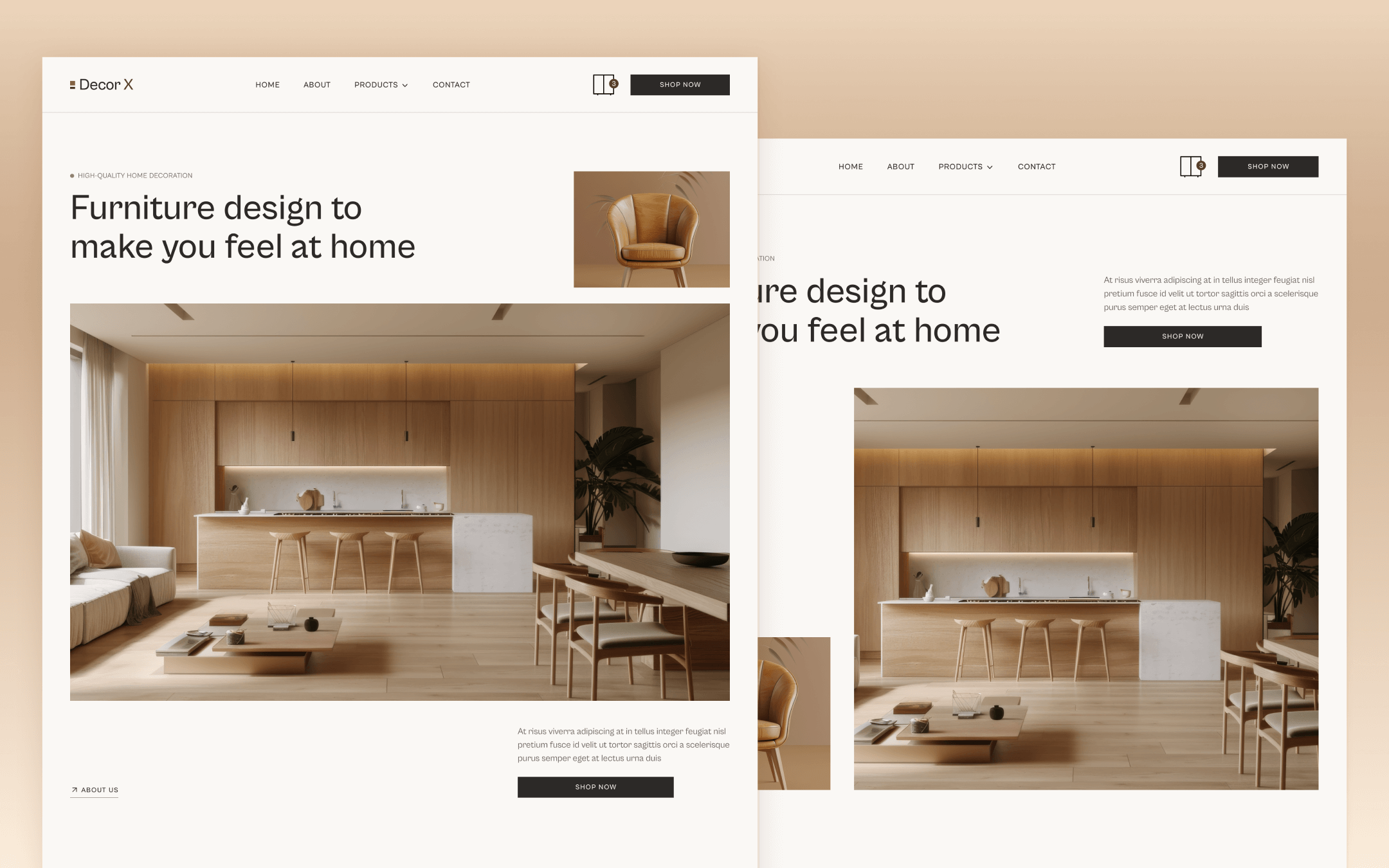 Decor X Template para Webflow