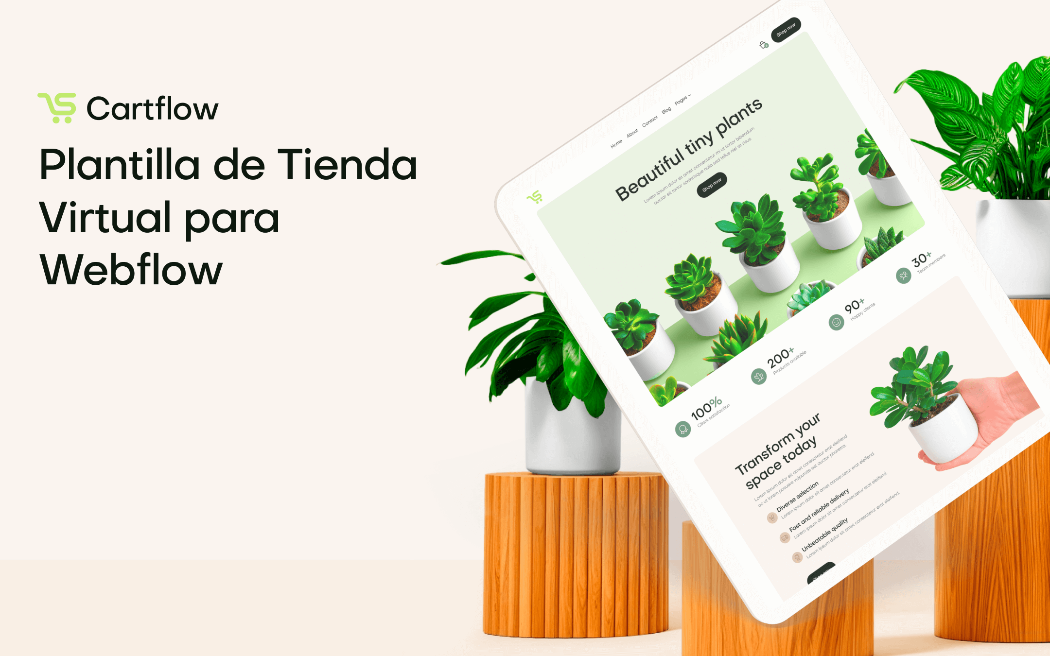 Plantilla de Tienda Virtual para Webflow