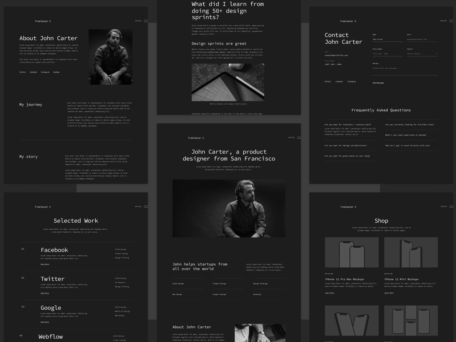 Plantilla para Webflow de Trabajador Independiente