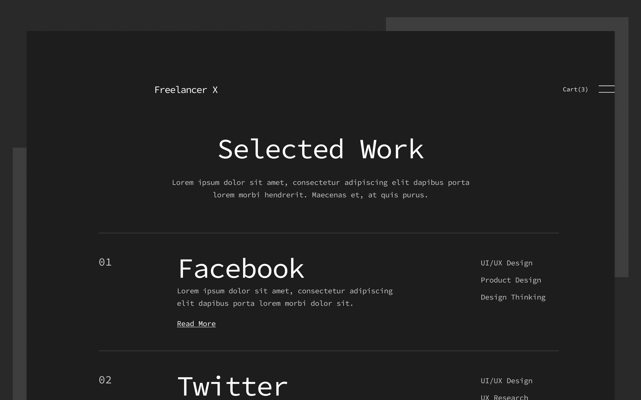 Freelancer X Template para Webflow