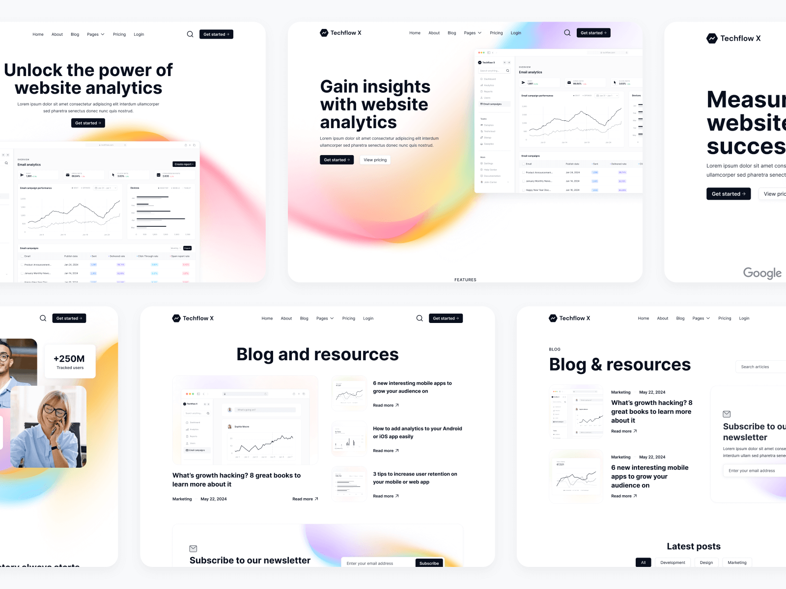 Plantilla de Startup Tech para Webflow
