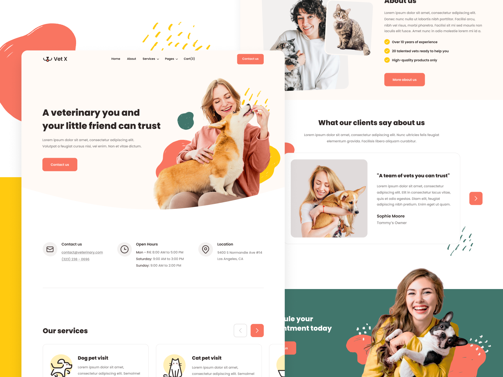 Plantilla de Veterinario para Webflow