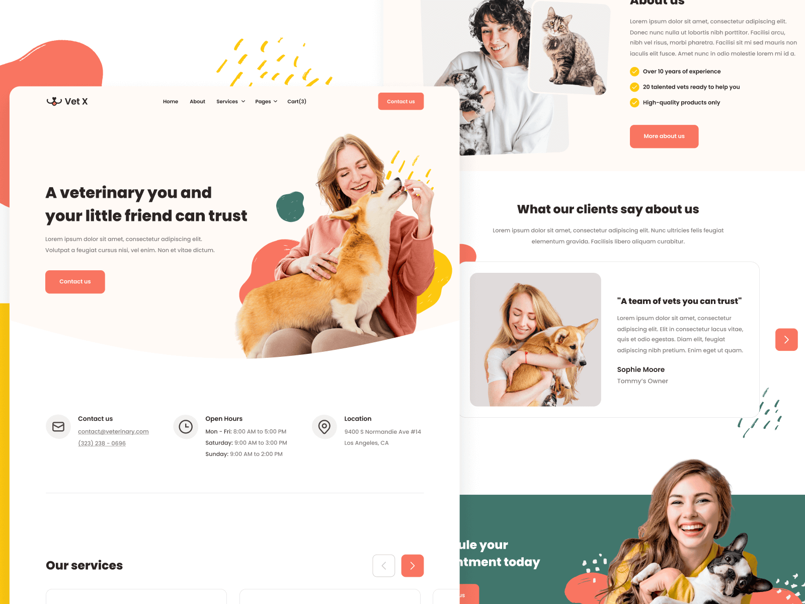Template de Doctor de Animales para Webflow