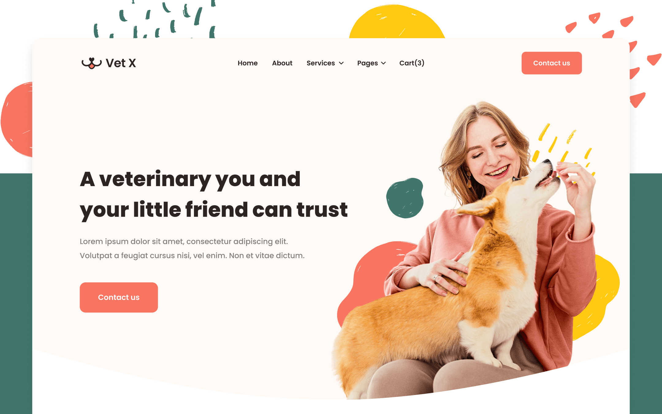 Plantilla de Veterinario para Webflow