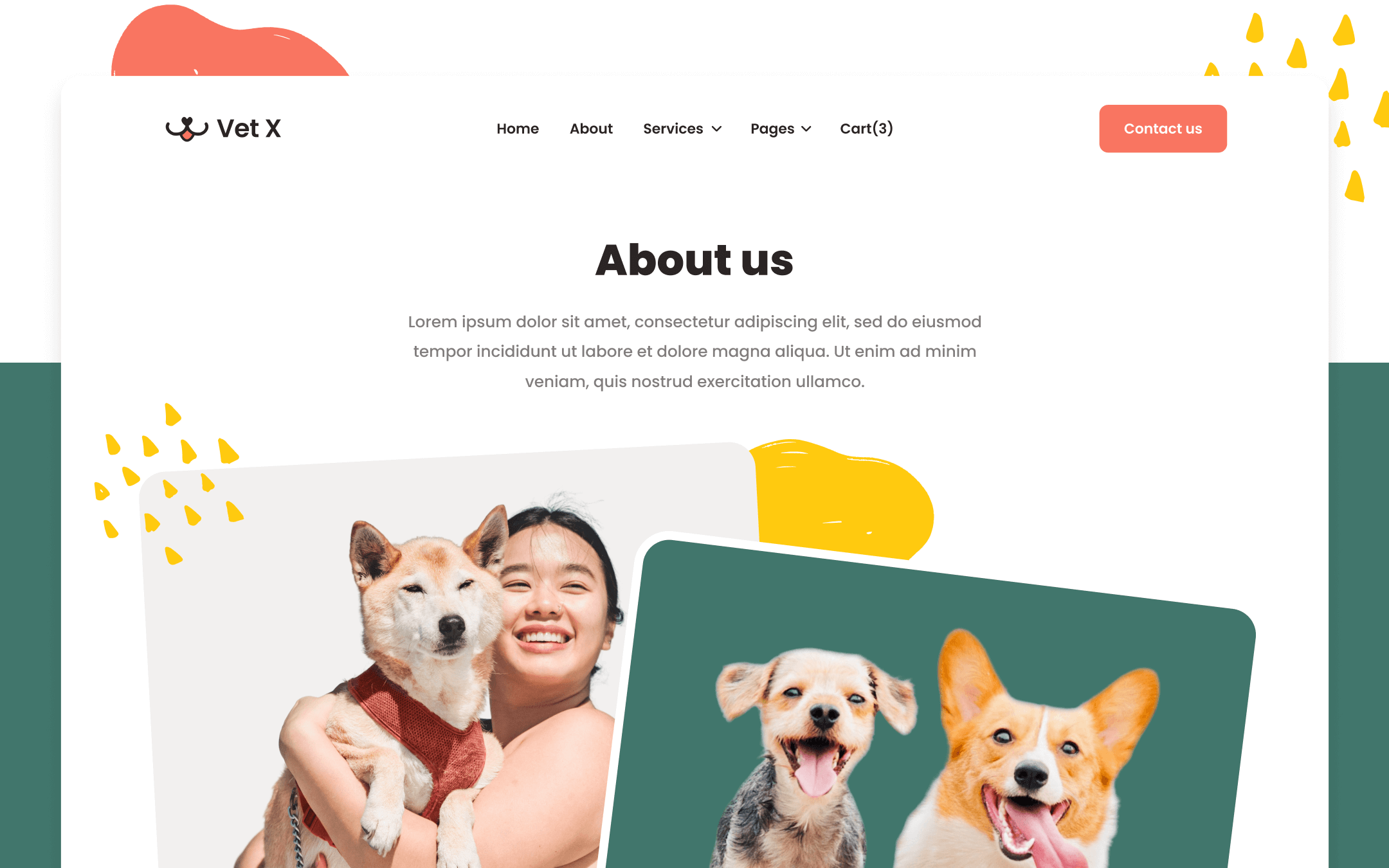 Vet X Template para Webflow