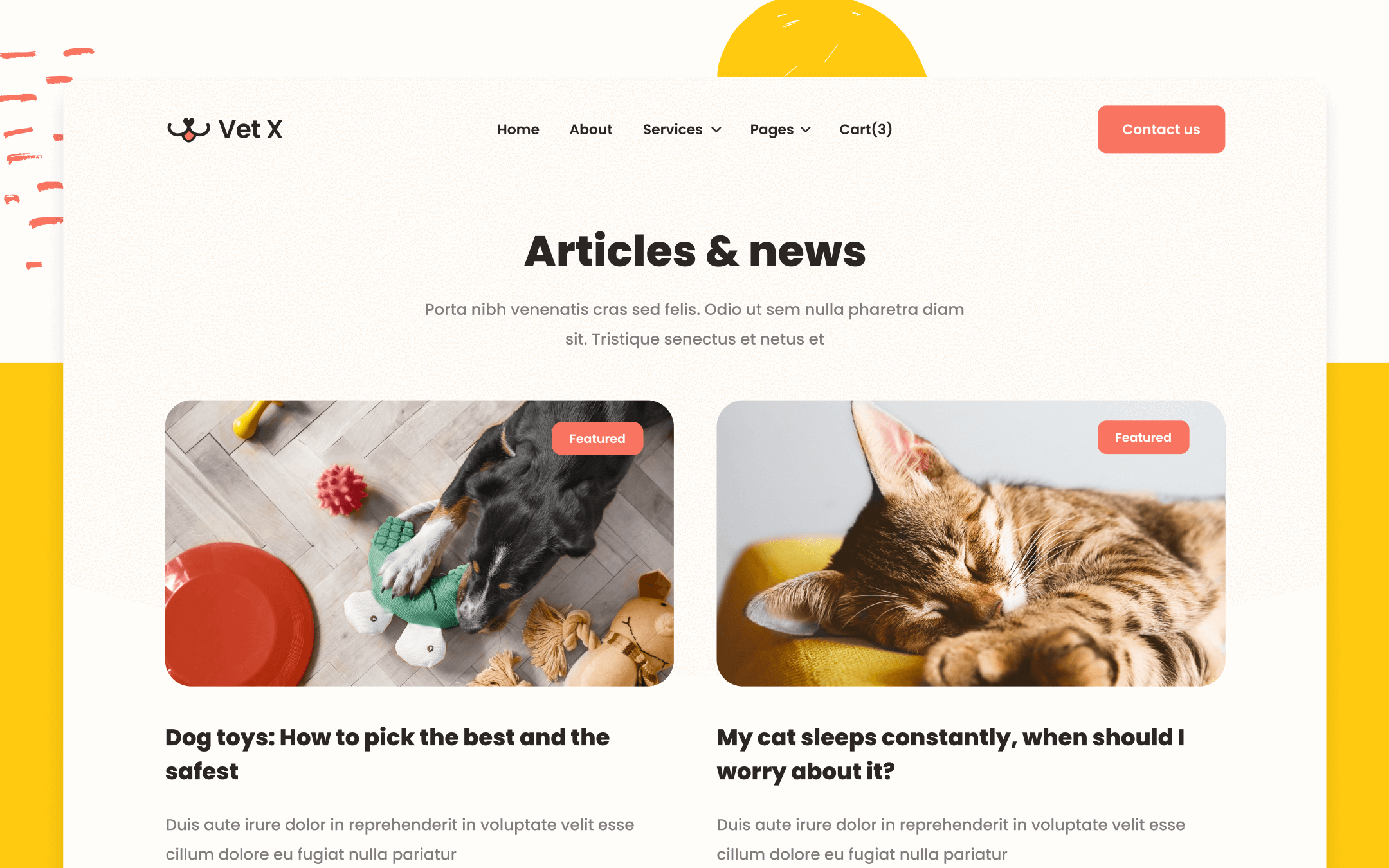 Vet X Template para Webflow
