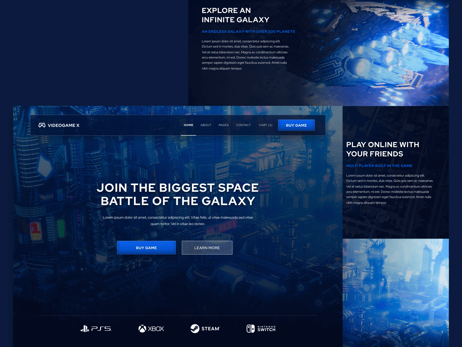 Template de Juegos de Video para Webflow