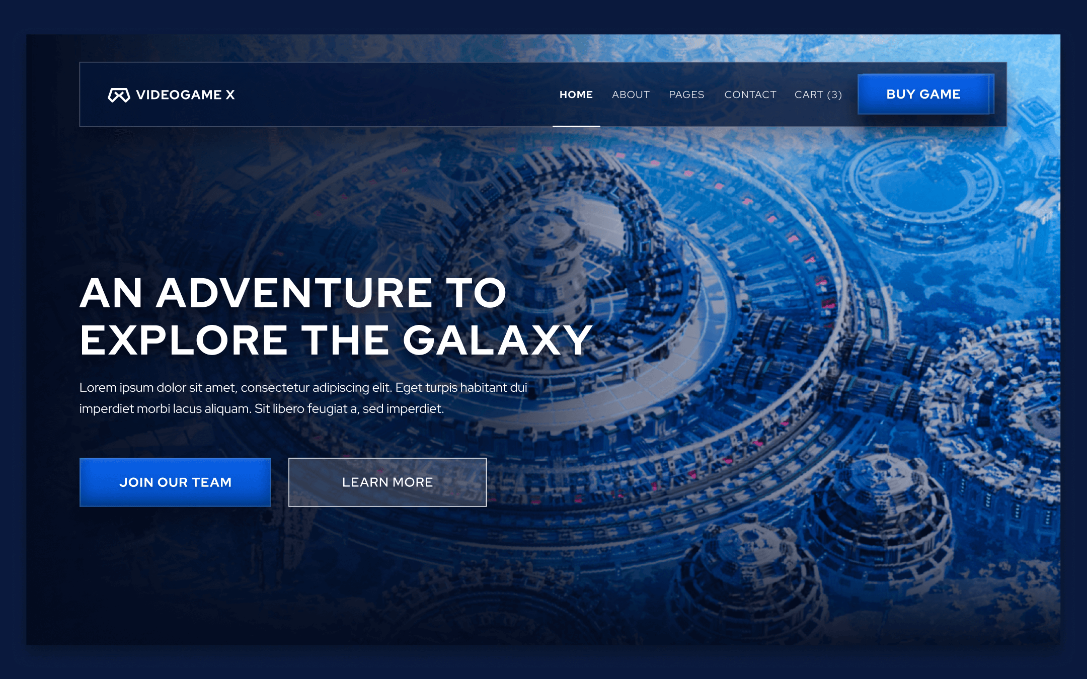 Videogame X Template para Webflow